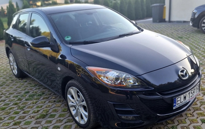 Mazda 3 cena 22400 przebieg: 179000, rok produkcji 2009 z Łódź małe 301